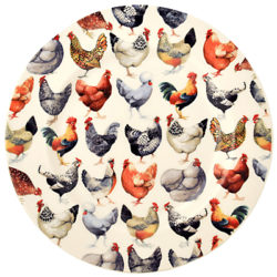 Emma Bridgewater Hen & Toast Side Plate, Multi, Dia.16.5cm